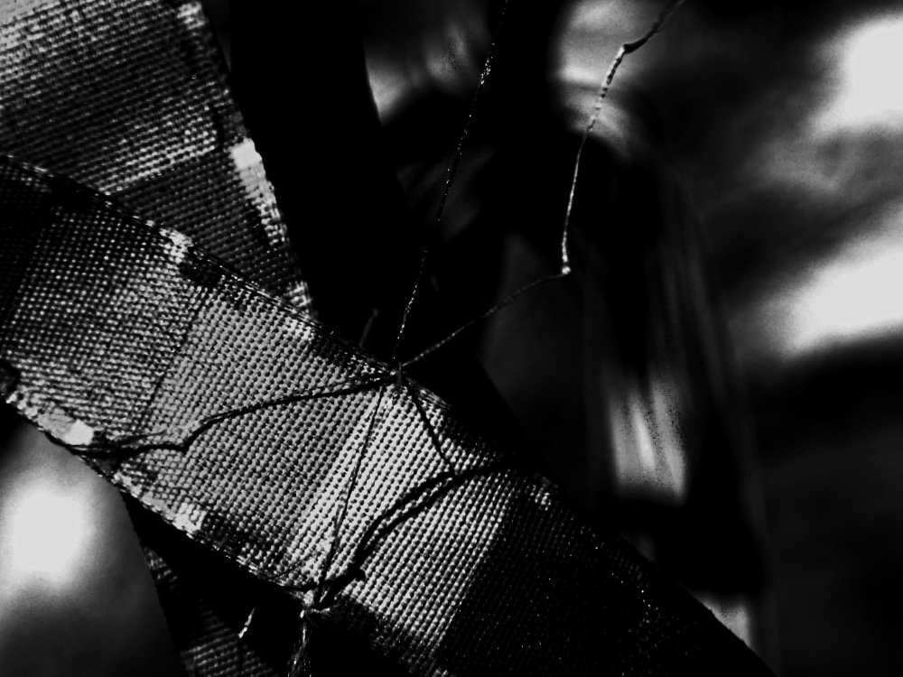 Abstract black and white photo illustrating charity